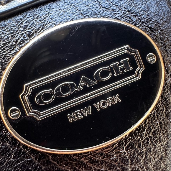 Coach Zip Wallet Signature Jacquard Black Size 8"x4" - Picture 7 of 10